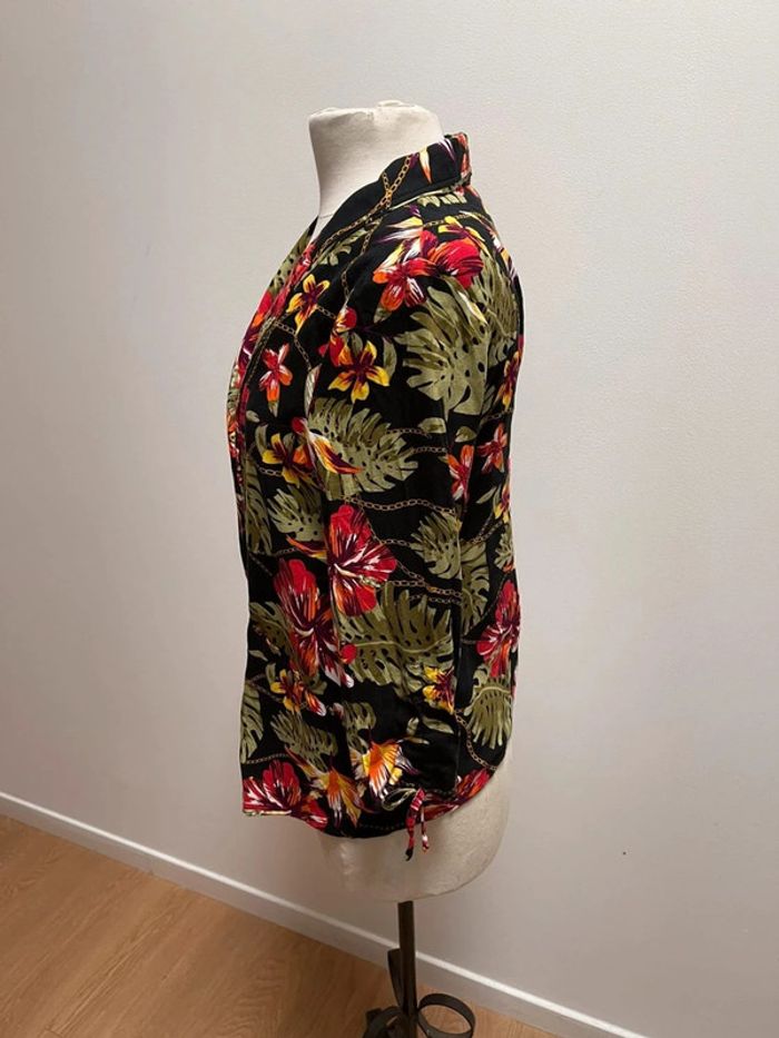 Superbe Veste fleurie fluide Promod 🌸 36 - photo numéro 4