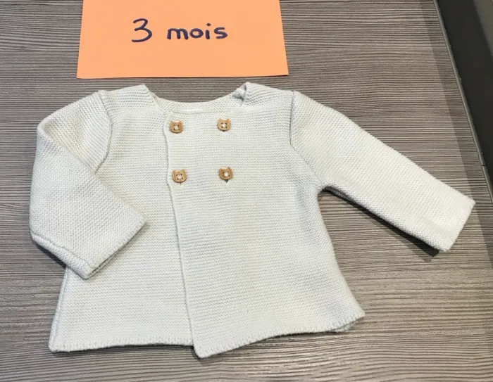 Brassière gilet fille 3 mois TAO