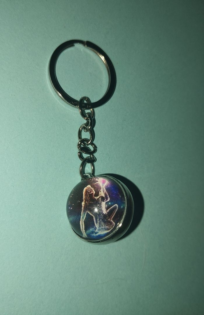 Porte clé signe astrologique verseau - photo numéro 2