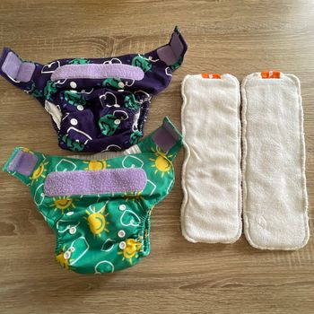 Lot de 2 couches lavables Bambino Mio avec inserts