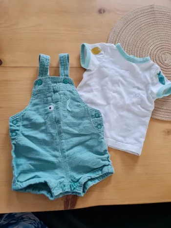 Ensemble 3 mois garçon combishort