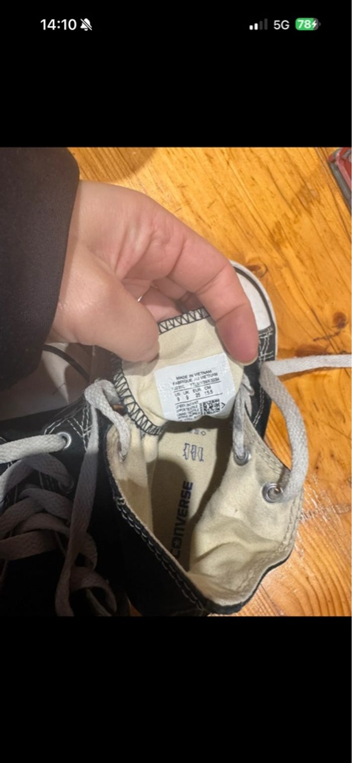 Converse enfant noir - photo numéro 4