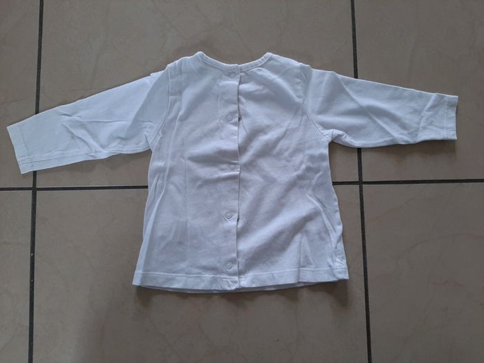 Lot de 6 tee shirts manches longues fille 6 mois - photo numéro 5