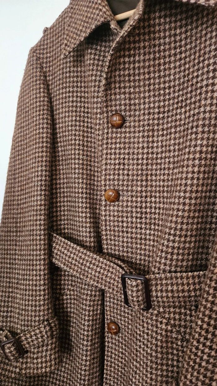 Manteau long pied de poule 100% laine - photo numéro 7