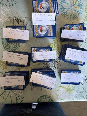 Lots 1222 cartes Pokémon