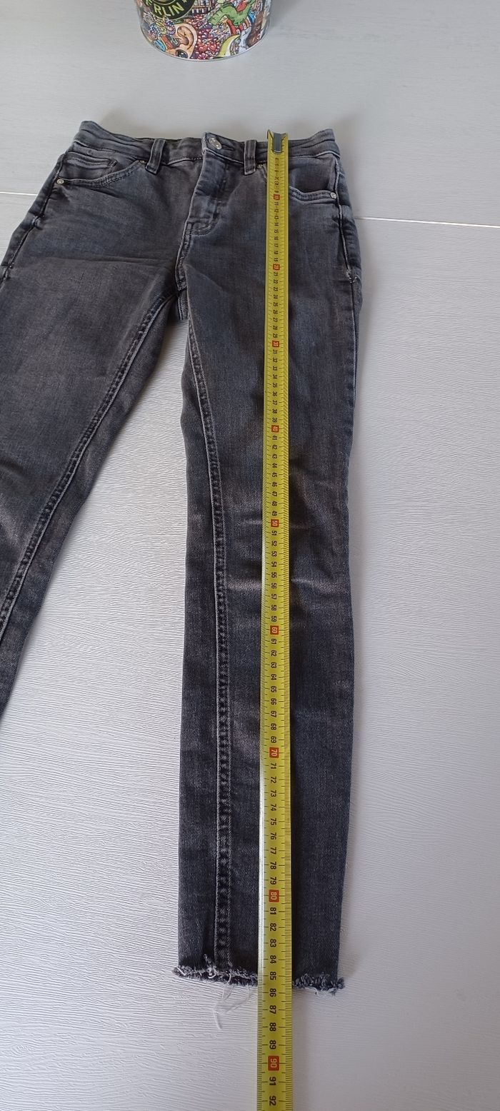 Pantalon jeans femme taille xxs élastique MNG isa - photo numéro 6