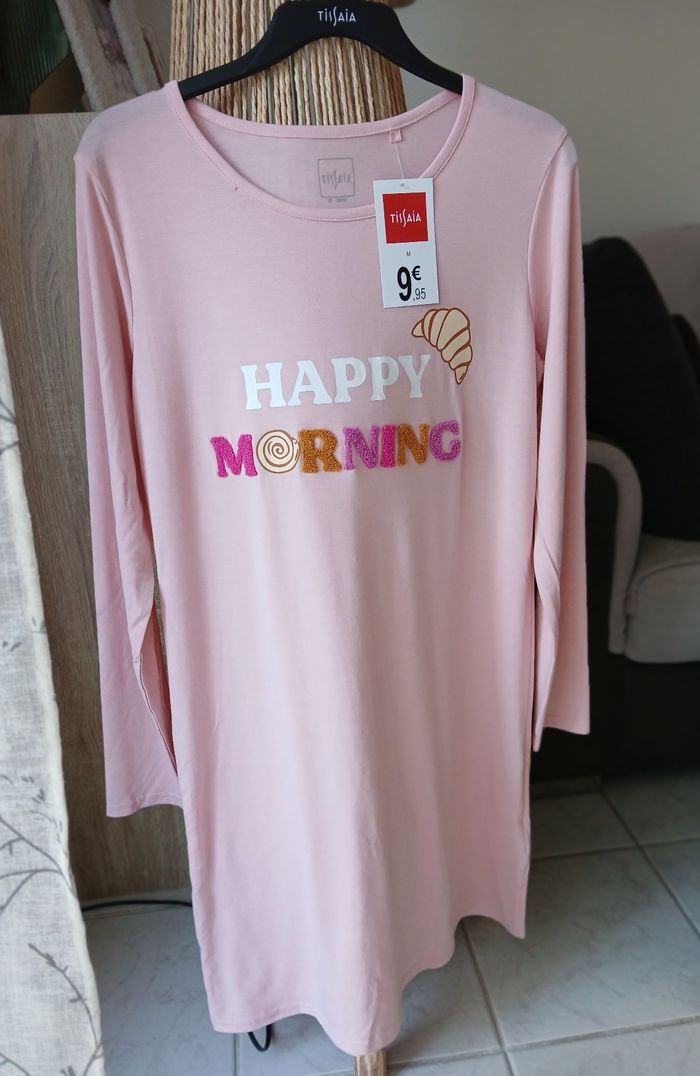 Chemise de nuit manches longues - Tissaia