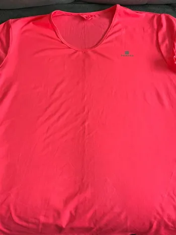 TEE shirt domyos rose fluo L