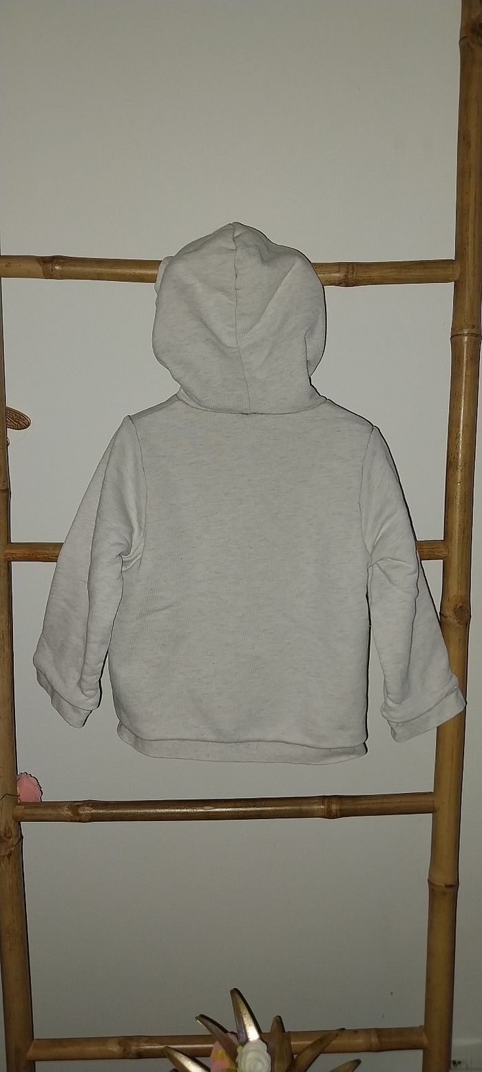 Veste/ Gilet zippé à capuche fourré by Obaibi très bon état 2 ans - photo numéro 2