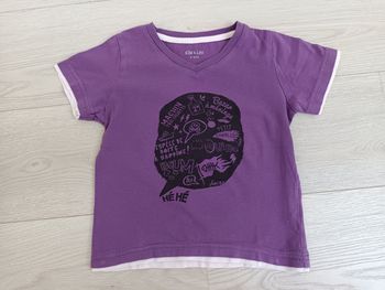T-shirt violet Kim & Lou 4 ans