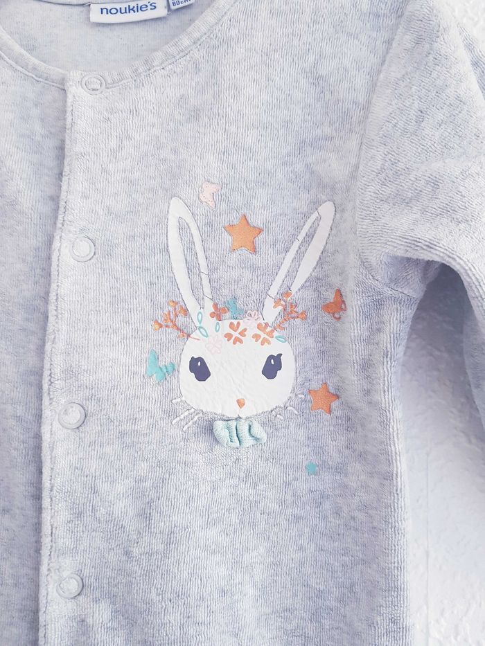 Noukie's - Grenouillère / pyjama une pièce / dors bien en velours - photo numéro 2