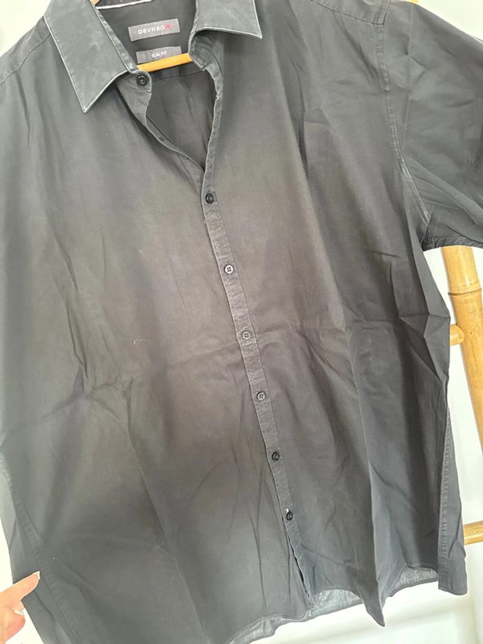 Chemisette chemise manches courtes noire devred taille XL - photo numéro 5