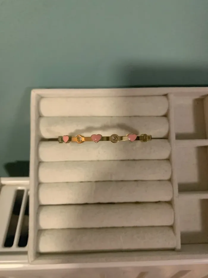 bracelet cœur et strass