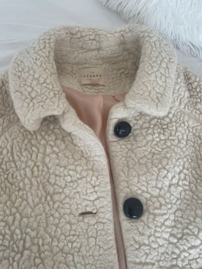 Manteau long en laine Sezane - photo numéro 4
