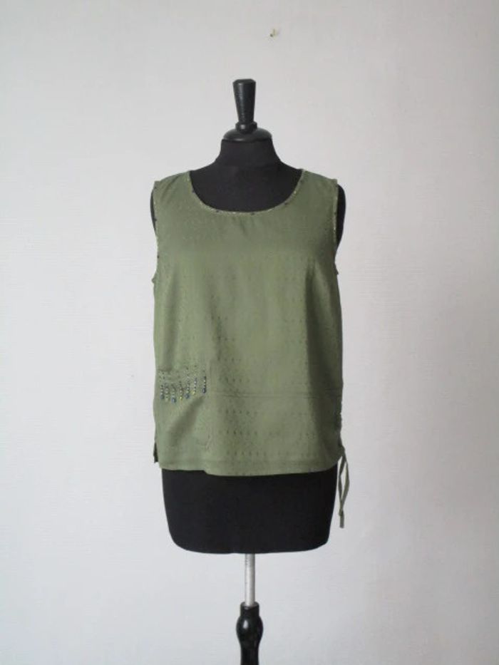 Blouse kaki Jac Jac 38/40 NEUVE