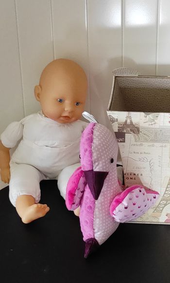 🦜 Peluche faite main – Thème perroquet – Multicolore 🌈