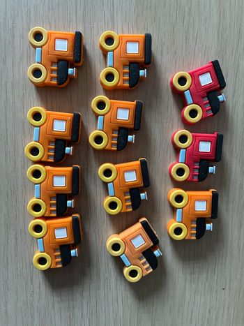 Perles en silicone forme Train Locomotive