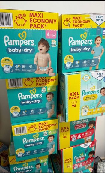 Pampers à 14€ avec code promo