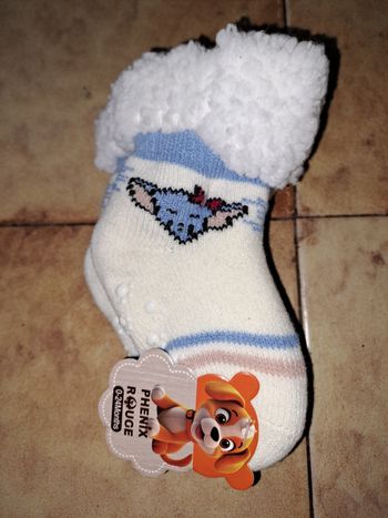 Chaussons / Chaussettes fourrées bébé – Antidérapants