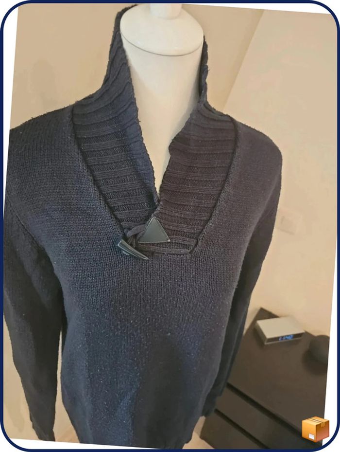 Pull hiver L homme marine - photo numéro 2
