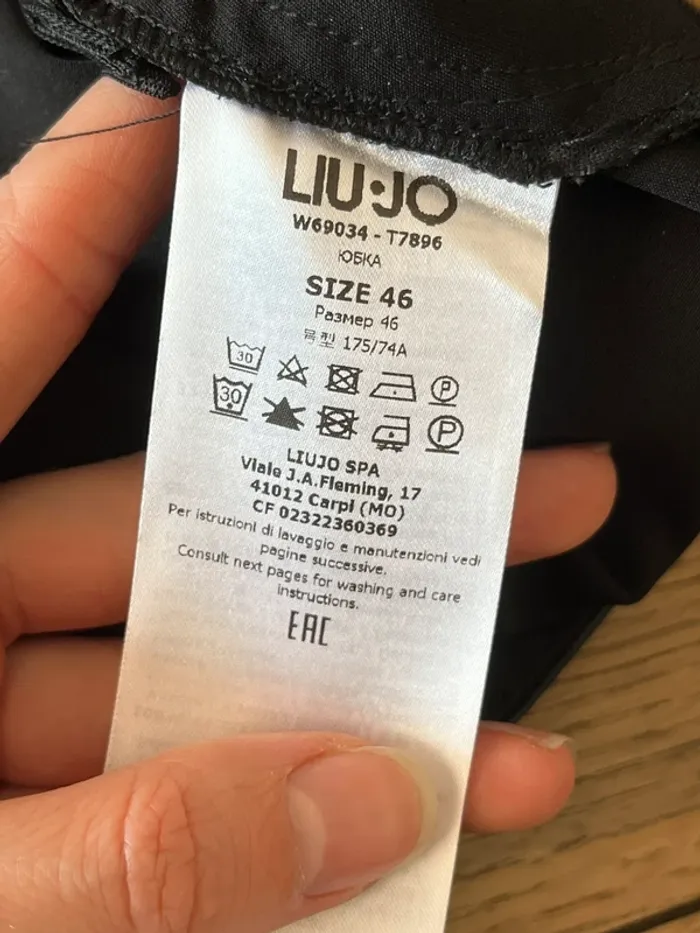 Jupe noire bi matière Liu Jo - photo numéro 7