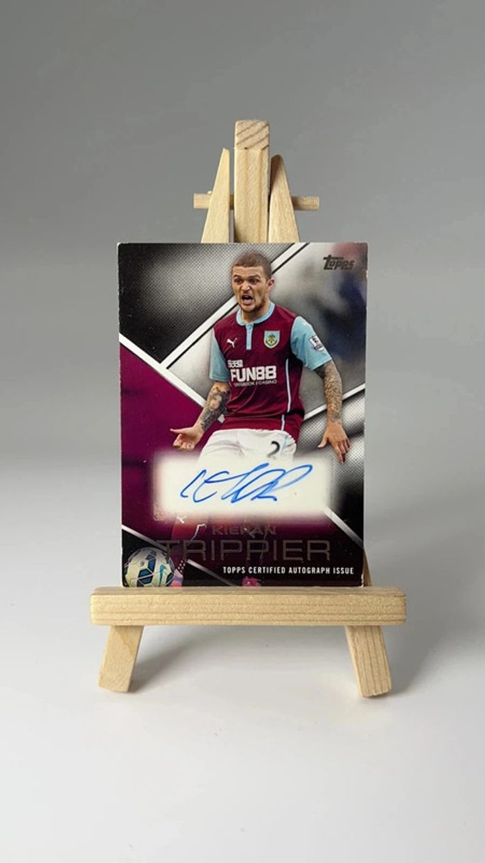 2014 Topps Premier League Gold Kieran trippier base set autographes Bur