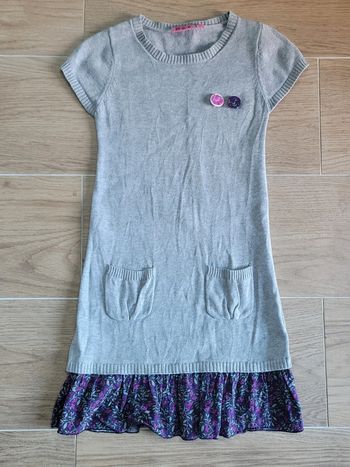 Robe longue grise