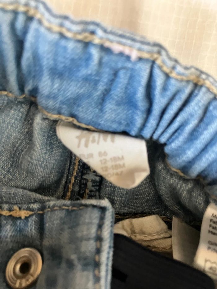 Ensemble blouse MC été + short en jeans 24mois/2 ans - photo numéro 8