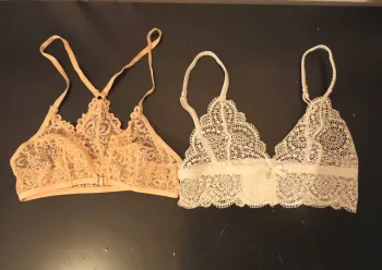Soutien gorge sans armature rose et blanc taille S