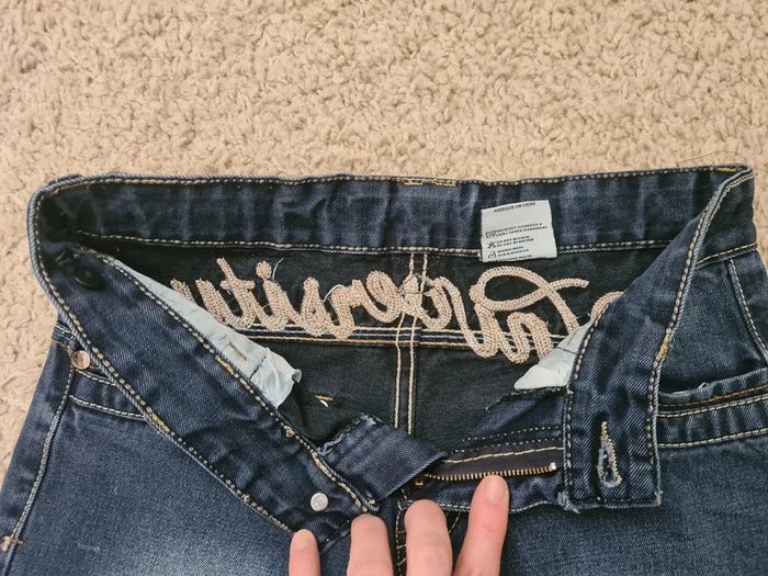 Jeans fille University écrit à l'arrière, pantacourt, Taille 13 ans (158 cm) / 14 ans (164 cm) - photo numéro 9