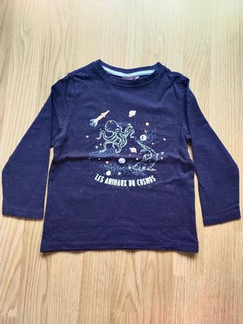 Sweat léger bleu Animeaux du cosmos Sergent Major