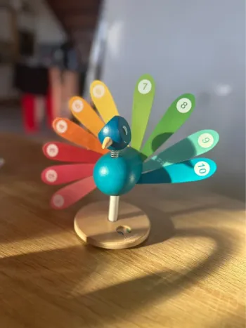 Paon “J’apprends à compter” Janod Très bon état