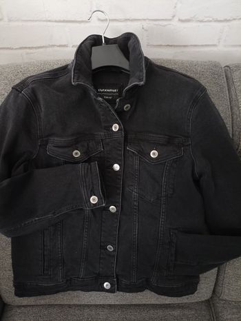 Veste en jean noir