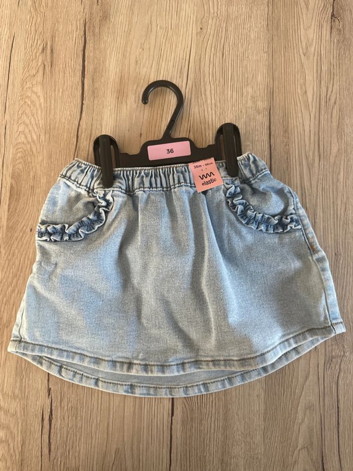 Jupe jean neuve taille 3 ans - photo numéro 4