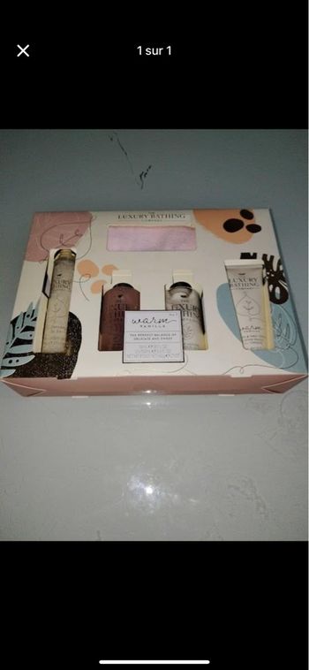 Coffret beauté vanille