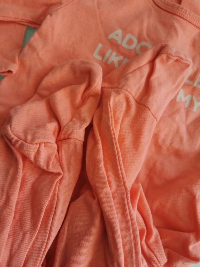 Pyjama bébé orange - photo numéro 3