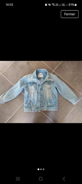 Veste jean couleur claire TAO 5ans