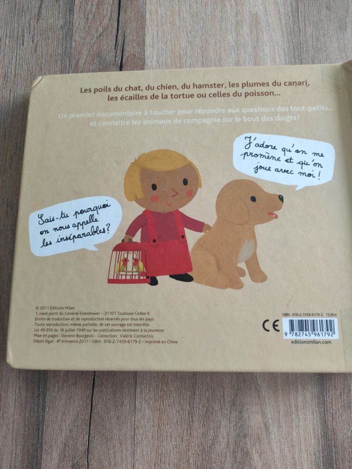 Livre : Mes animaux familiers à toucher - photo numéro 2