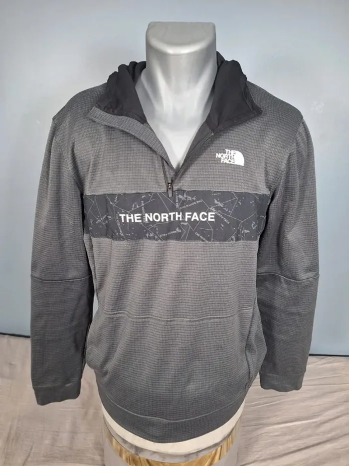 Sweat The North Face homme M polaire gris capuche outdoor (550) - photo numéro 5