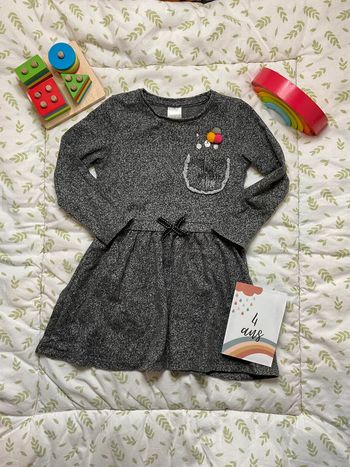 robe manches longues gris chiné 4 ans palomino