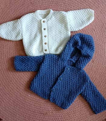 Gilets laine fait main