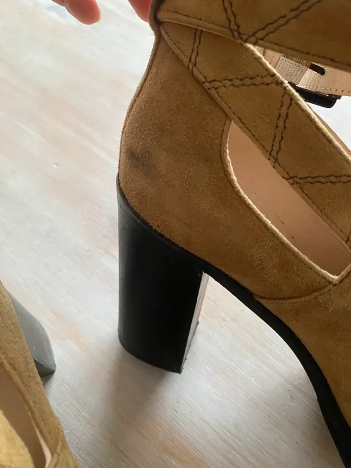 Bottines ajourées camel Minelli - photo numéro 7