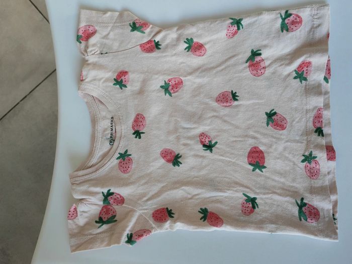T shirt fraises 12-18mois été