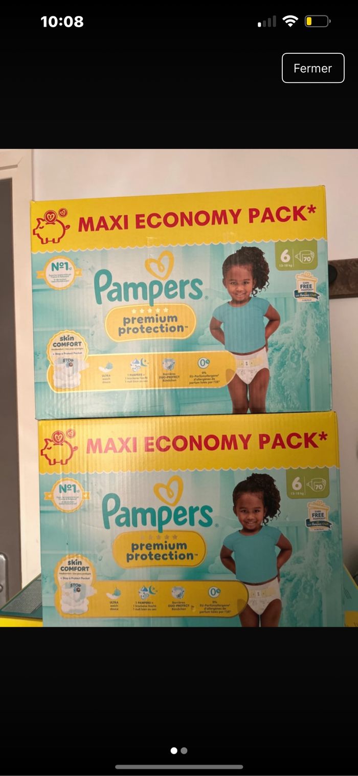 Couche Pampers premium protection