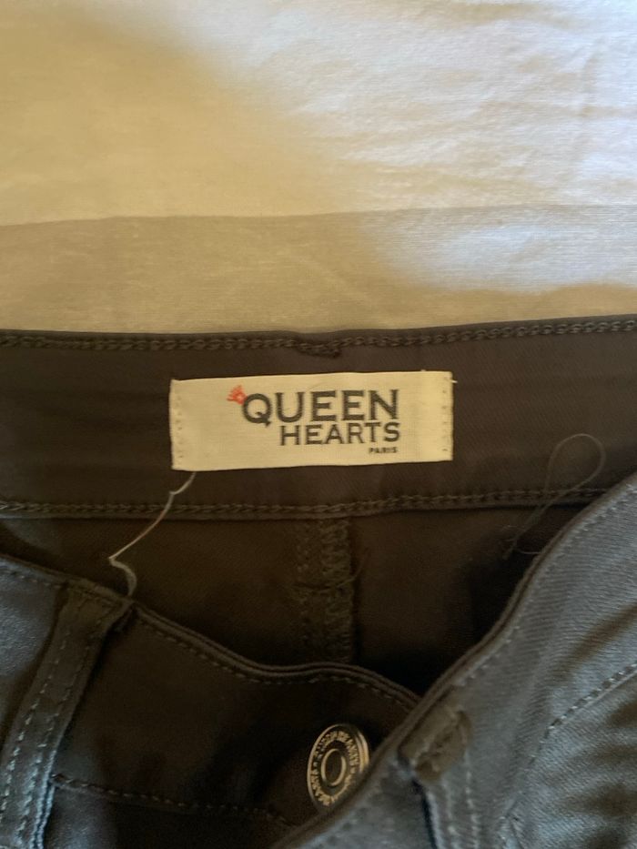 Pantalon simili cuir vert cargo - photo numéro 4