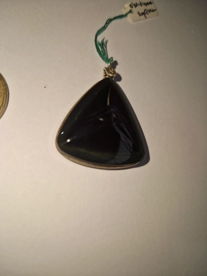 Pendentif obsidienne arc en ciel suprême oeil - photo numéro 8