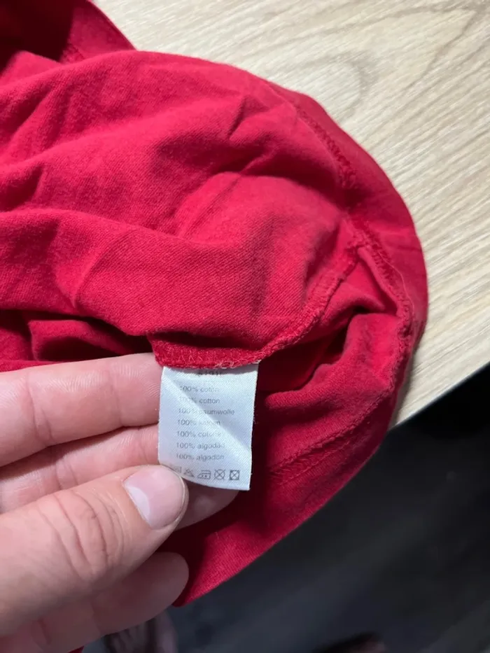 T-shirt Lacoste - couleur rouge - taille L - photo numéro 5