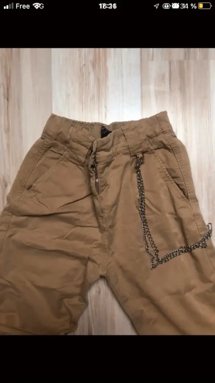cargo bershka beige - photo numéro 4
