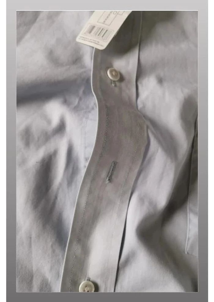 Chemise bleue manche courte Classic Taille L - photo numéro 4