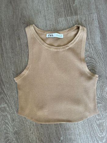 Crop top Zara  côtelé – Taille S (36) – Très bon état